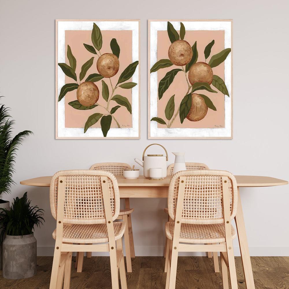 Orange Study, Style A & B, Set Of 2-by-Mackenzie Nelson-wall-art-print-canvas-poster-framed-Gioia