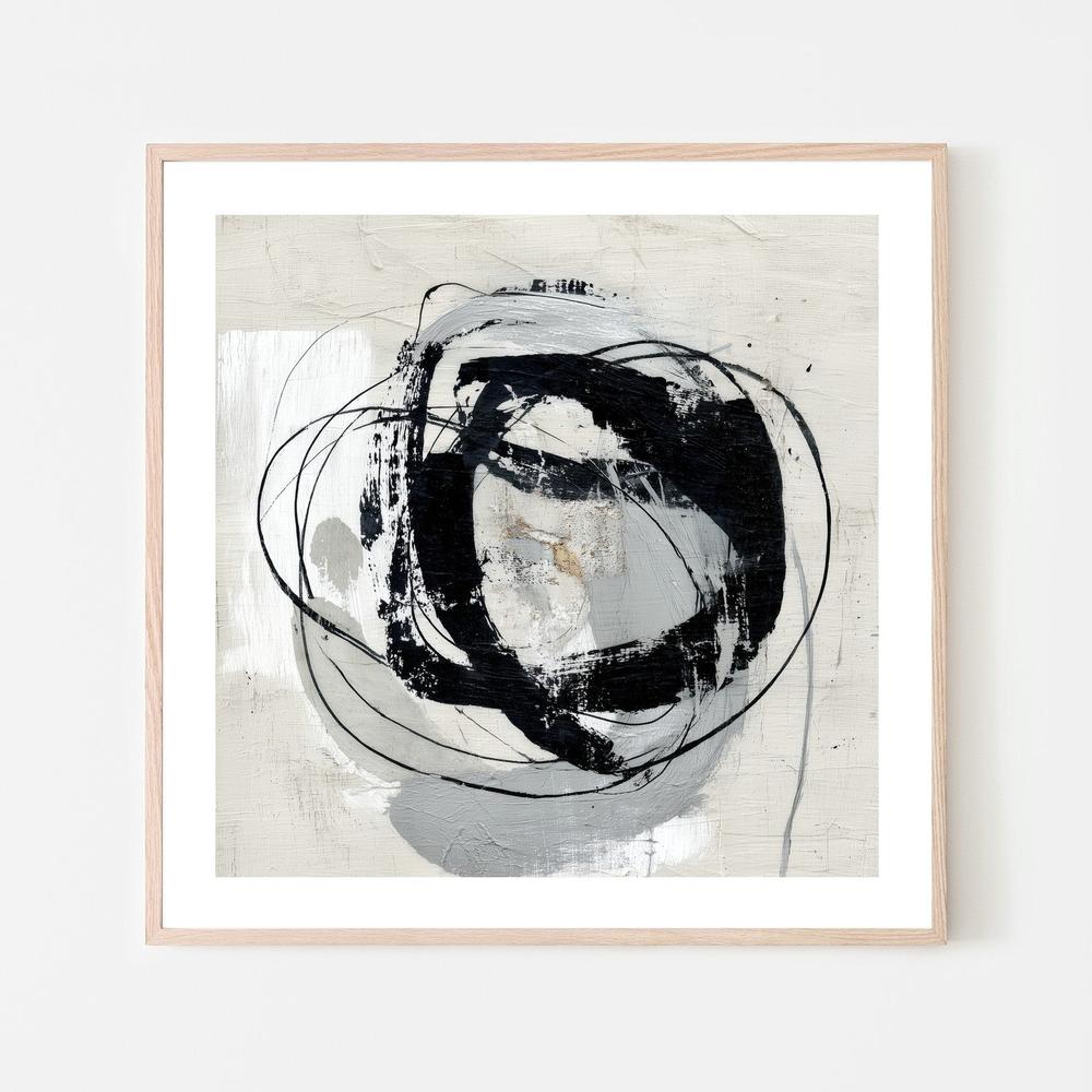 Orbiting Brush Loops I-by-Chromatic Storm Studio-wall-art-print-canvas-poster-framed-Gioia