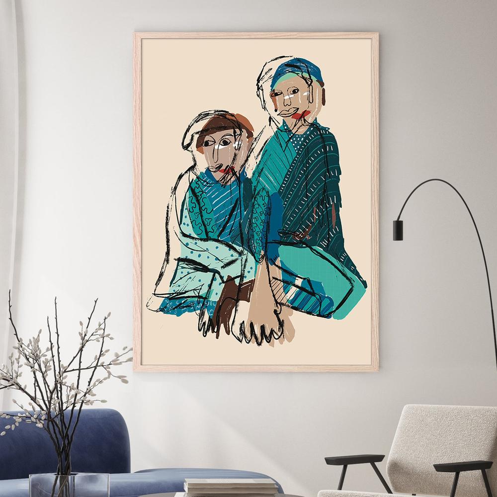 PADRE E HIJO-by-Giovanna Gil Alves-wall-art-print-canvas-poster-framed-Gioia