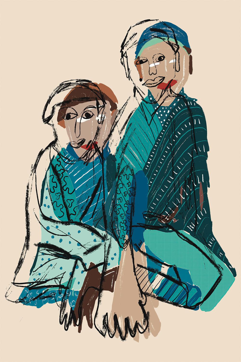 PADRE E HIJO-by-Giovanna Gil Alves-wall-art-print-canvas-poster-framed-Gioia