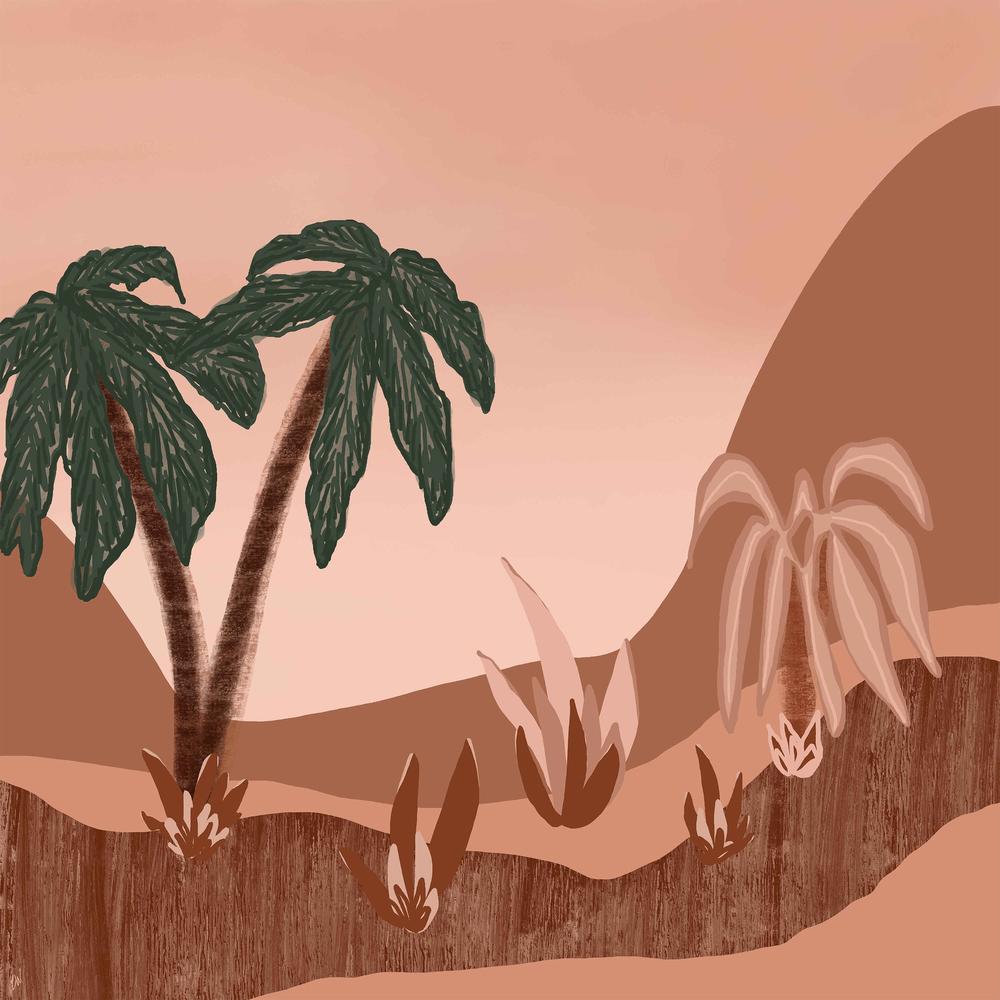 Palm haven-by-Carrie Welsh-wall-art-print-canvas-poster-framed-Gioia