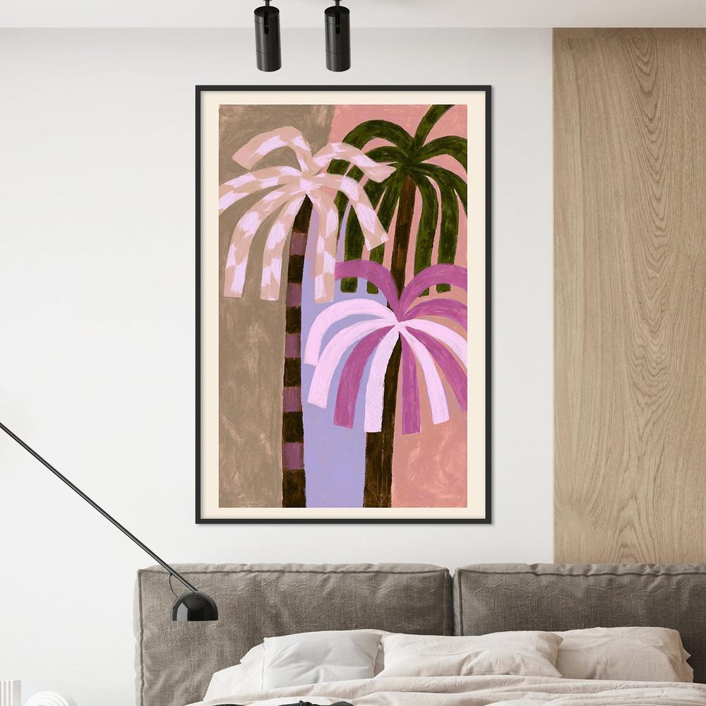 Palm Party-by-Lady Hana-wall-art-print-canvas-poster-framed-Gioia
