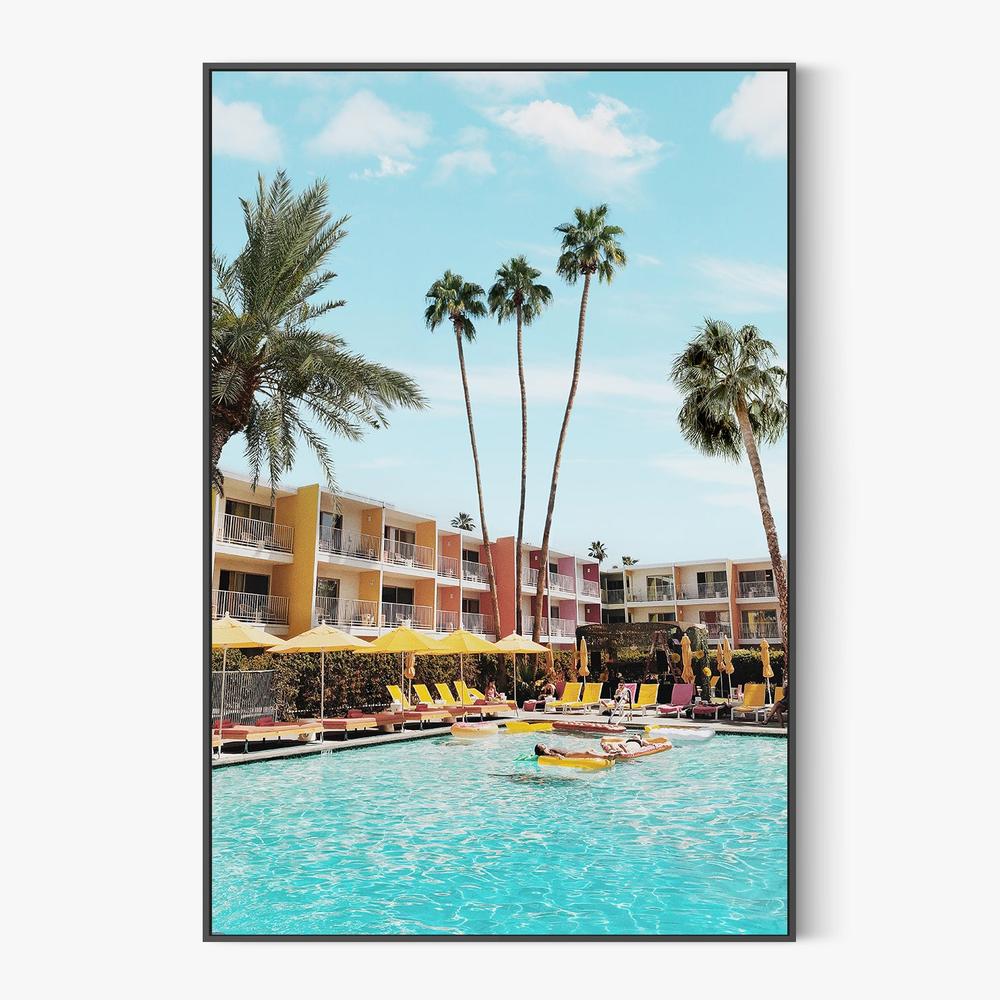 Palm Springs Hotel-by-Gal Pittel-wall-art-print-canvas-poster-framed-Gioia