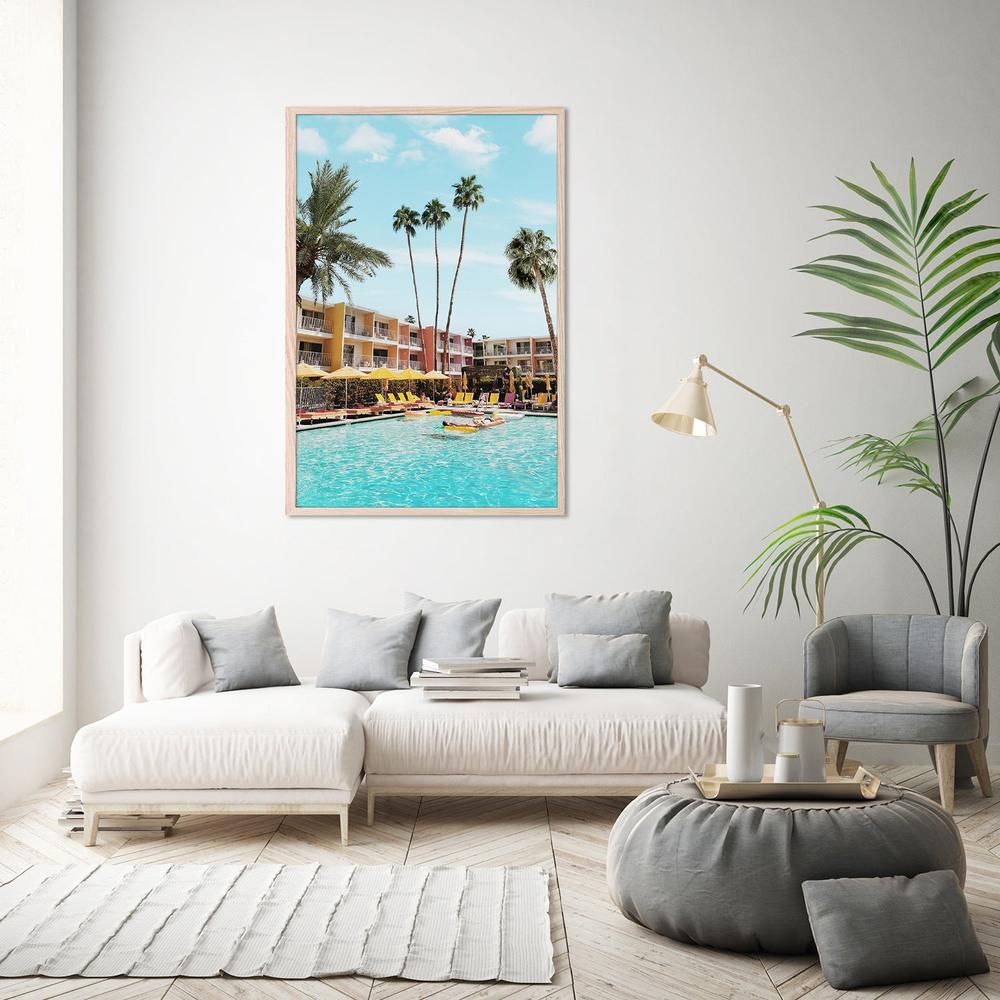 Palm Springs Hotel-by-Gal Pittel-wall-art-print-canvas-poster-framed-Gioia