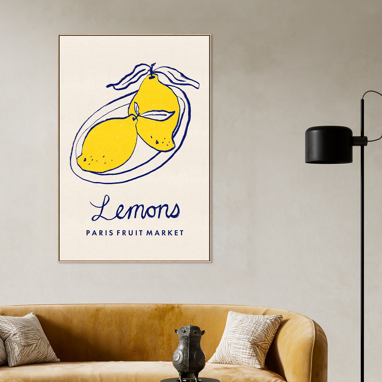 Paris Fruit Market Lemons-by-Dirkie Nell-wall-art-print-canvas-poster-framed-Gioia