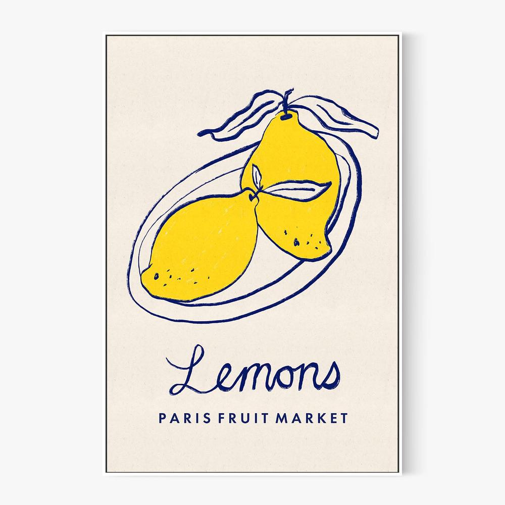 Paris Fruit Market Lemons-by-Dirkie Nell-wall-art-print-canvas-poster-framed-Gioia