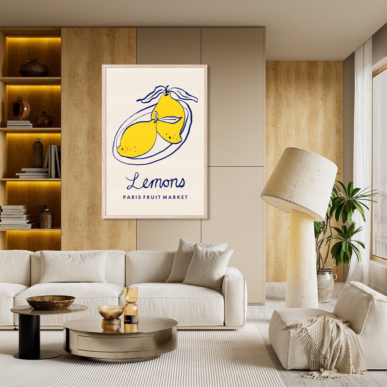 Paris Fruit Market Lemons-by-Dirkie Nell-wall-art-print-canvas-poster-framed-Gioia