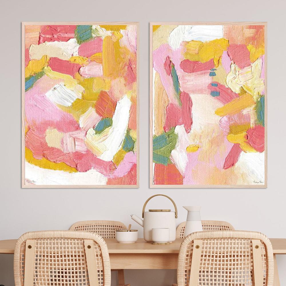 Pastel Drift, Style A & B, Set Of 2-by-Mackenzie Nelson-wall-art-print-canvas-poster-framed-Gioia