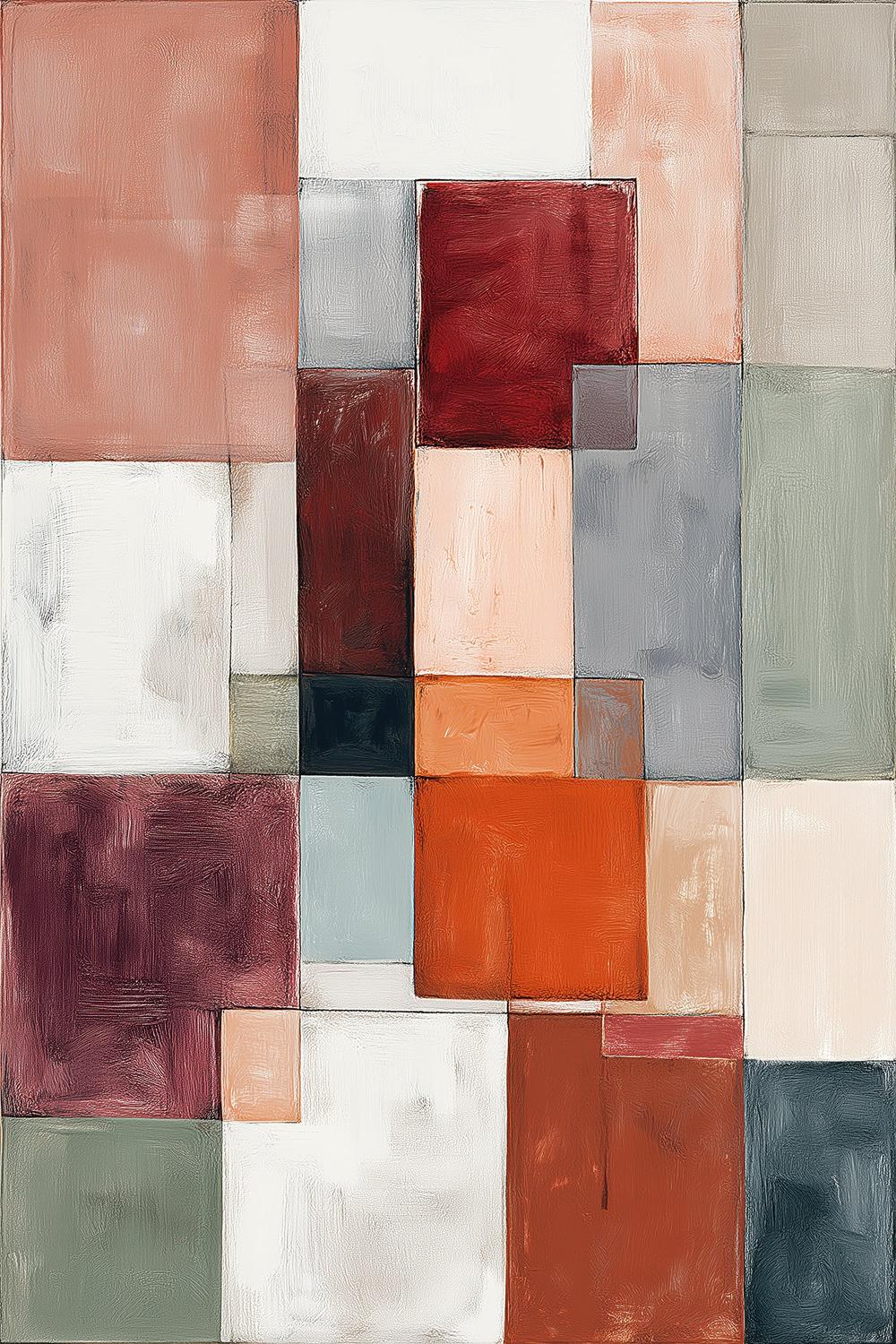 Patchwork Grid, Style A-by-Jordão de Abreu-wall-art-print-canvas-poster-framed-Gioia