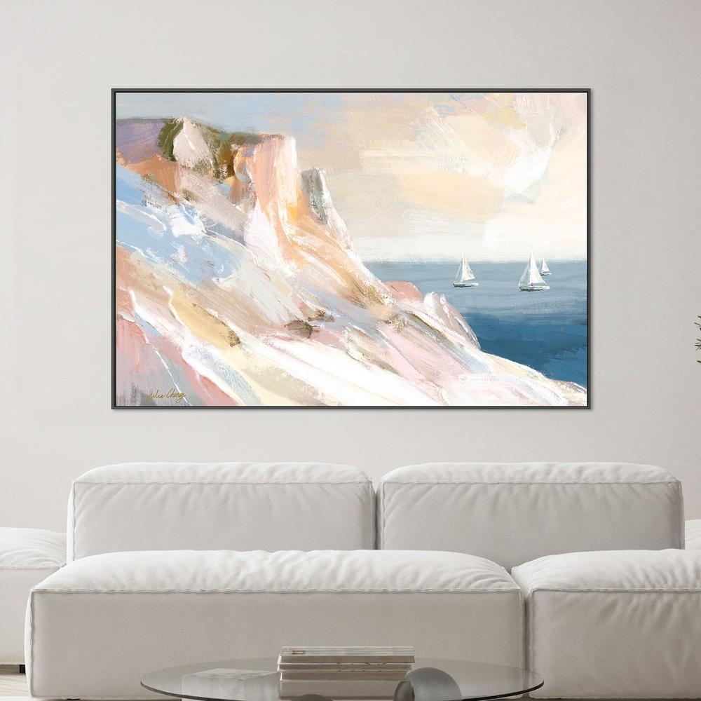 wall-art-print-canvas-poster-framed-Peaceful Coastal Sailboats-2