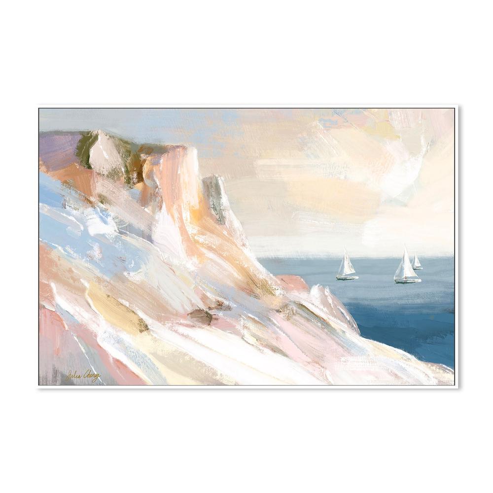 wall-art-print-canvas-poster-framed-Peaceful Coastal Sailboats-5