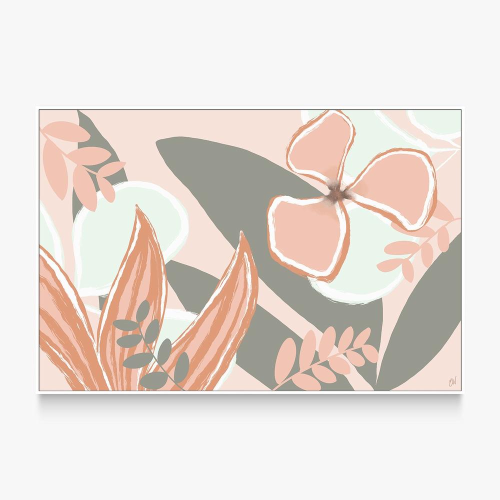 Peach Bloom-by-Carrie Welsh-wall-art-print-canvas-poster-framed-Gioia