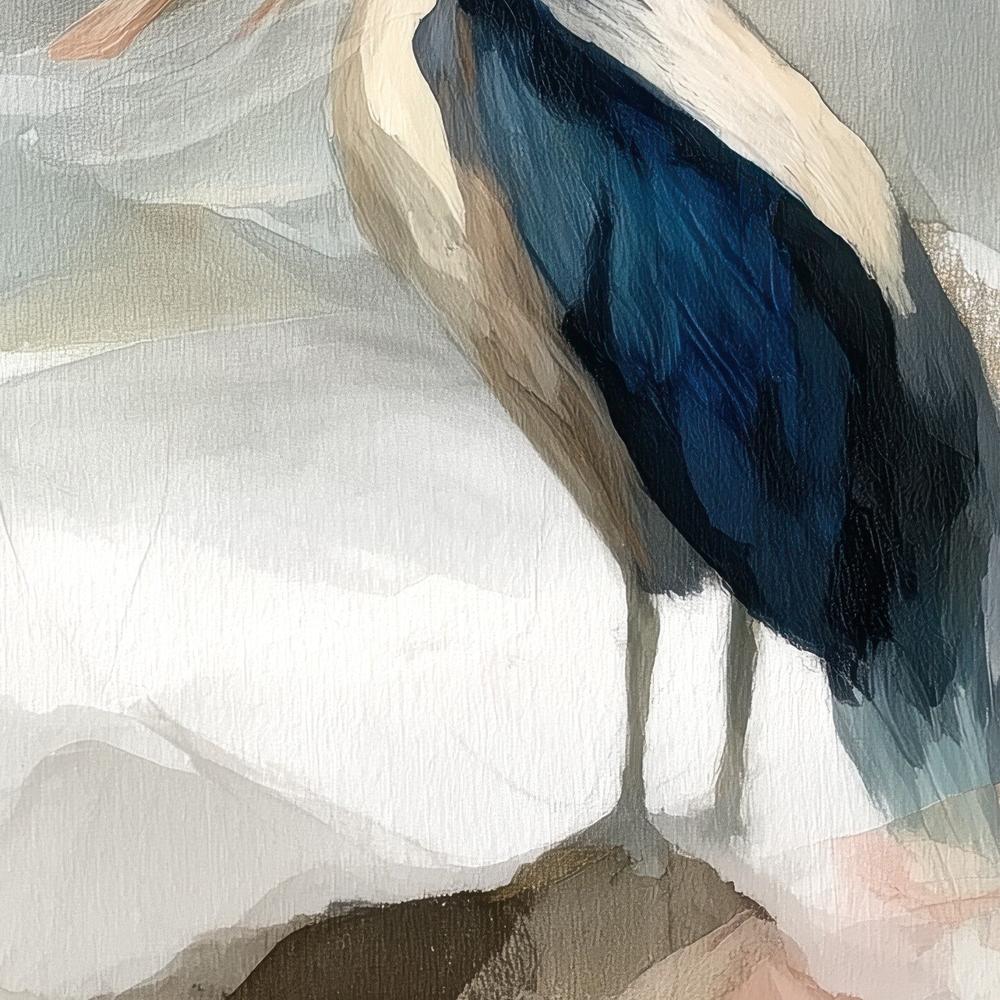 Pelican on Rocky Shore-by-Chromatic Storm Studio-wall-art-print-canvas-poster-framed-Gioia