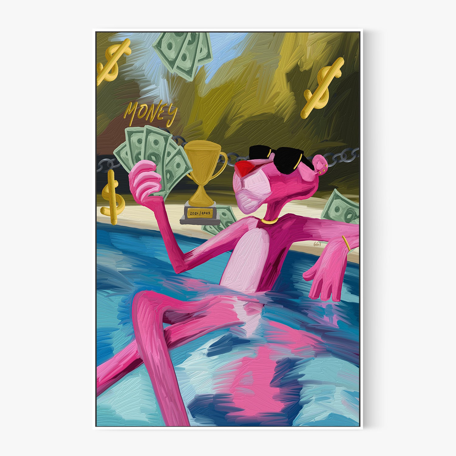 PILETA Y PANTERA-by-Giovanna Gil Alves-wall-art-print-canvas-poster-framed-Gioia