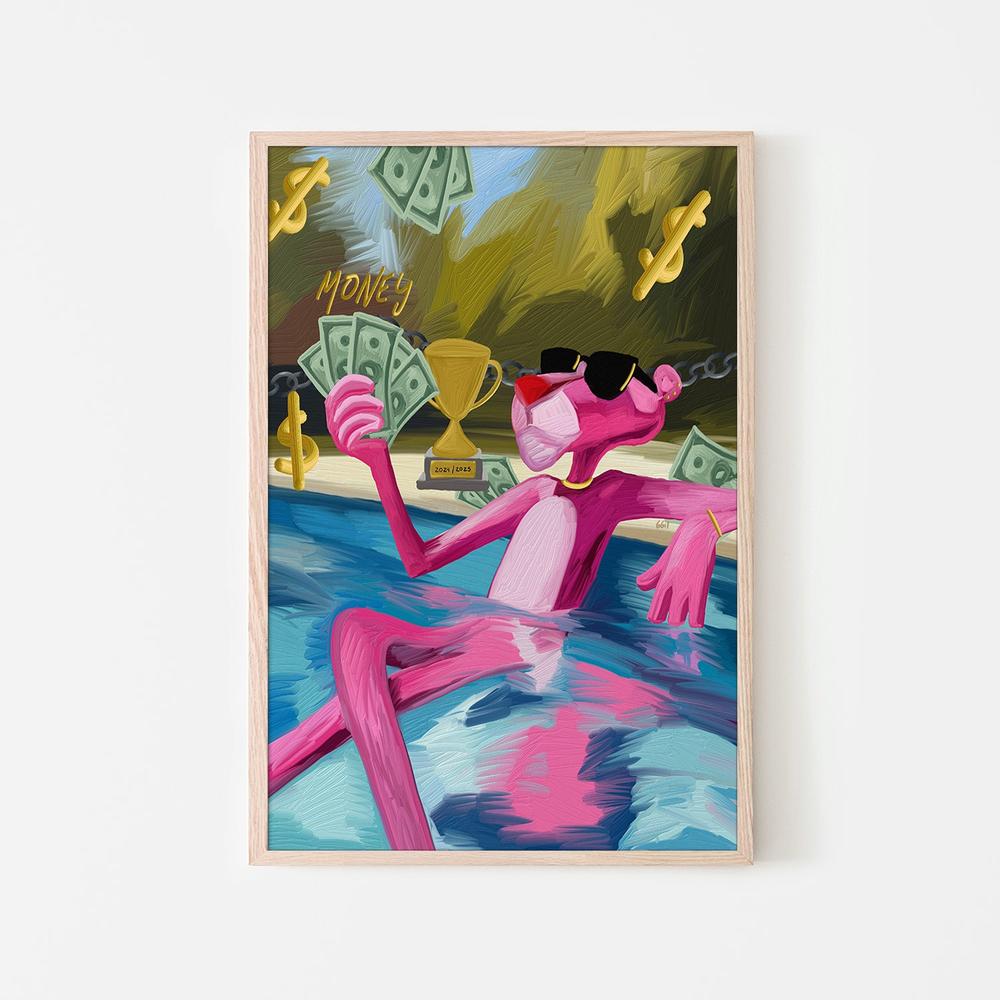 PILETA Y PANTERA-by-Giovanna Gil Alves-wall-art-print-canvas-poster-framed-Gioia
