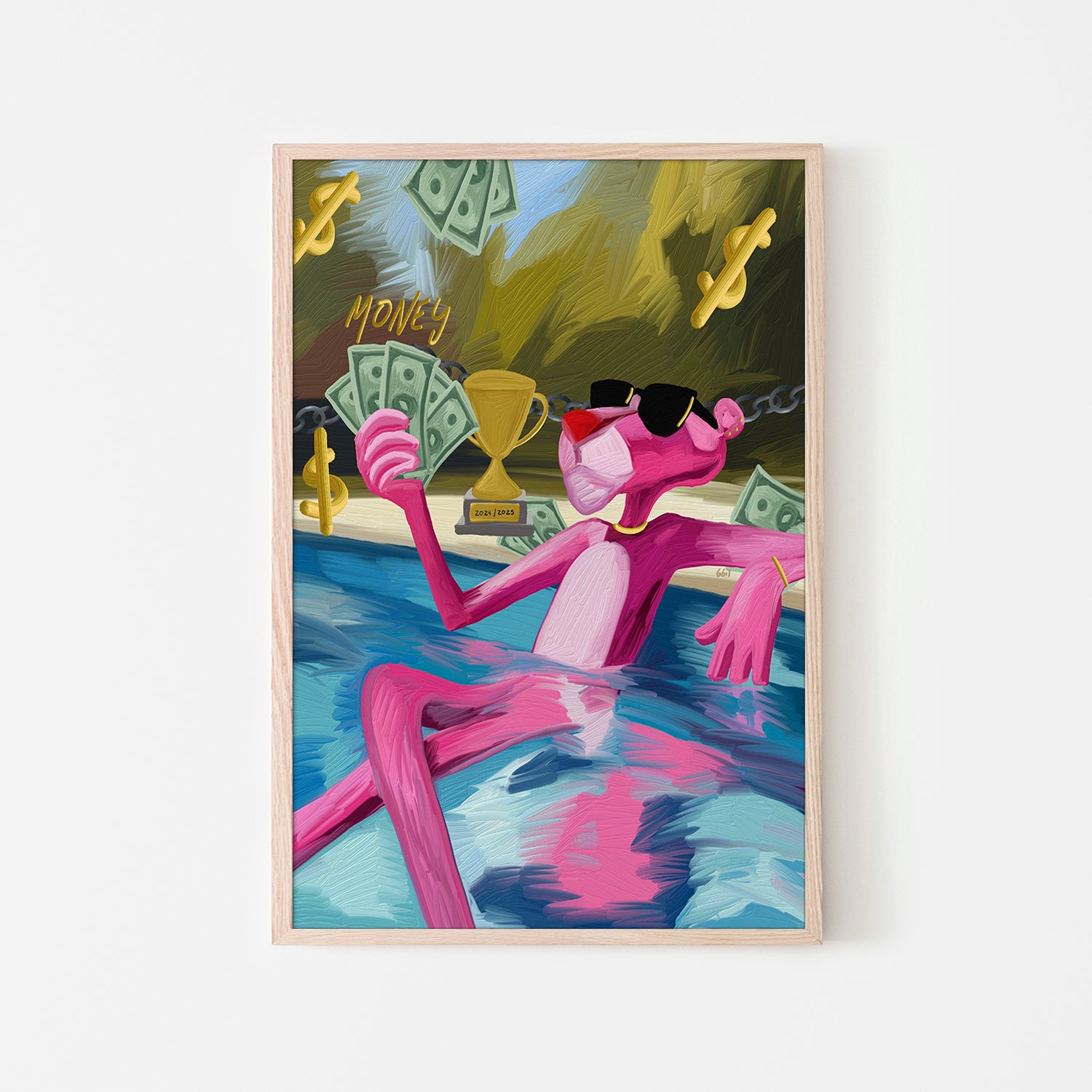 PILETA Y PANTERA-by-Giovanna Gil Alves-wall-art-print-canvas-poster-framed-Gioia