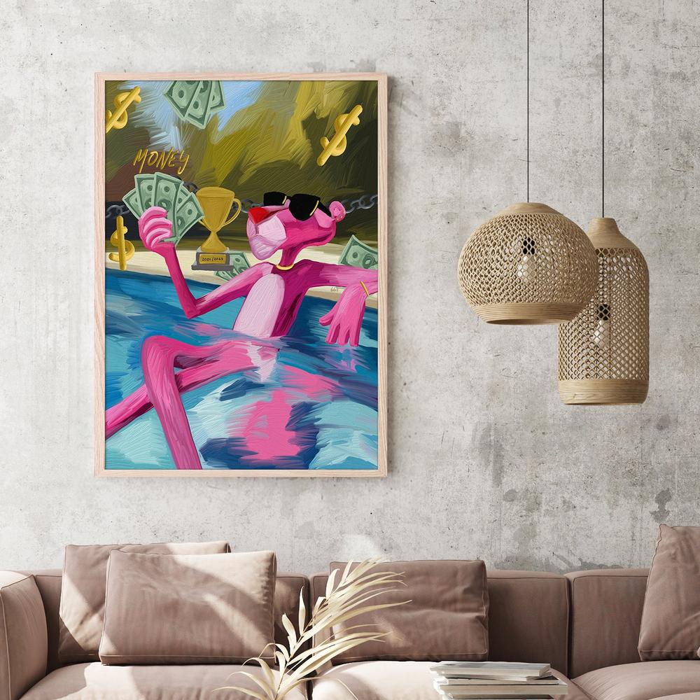 PILETA Y PANTERA-by-Giovanna Gil Alves-wall-art-print-canvas-poster-framed-Gioia