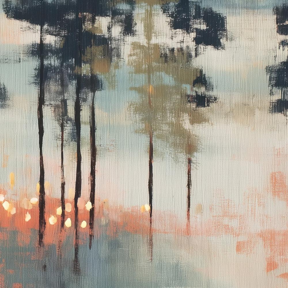 Pine Forest at Twilight-by-Jordão de Abreu-wall-art-print-canvas-poster-framed-Gioia