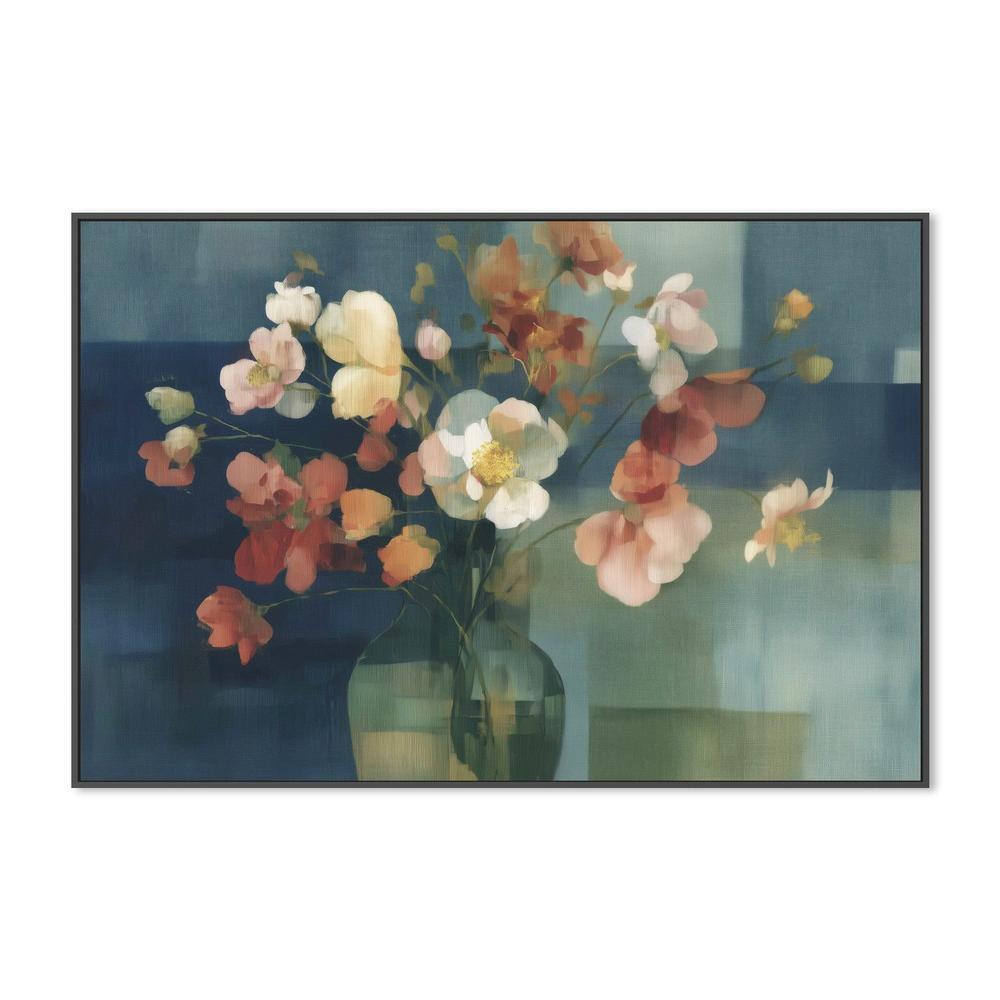 Pink Bouquet in Vase-by-Chromatic Storm Studio-wall-art-print-canvas-poster-framed-Gioia
