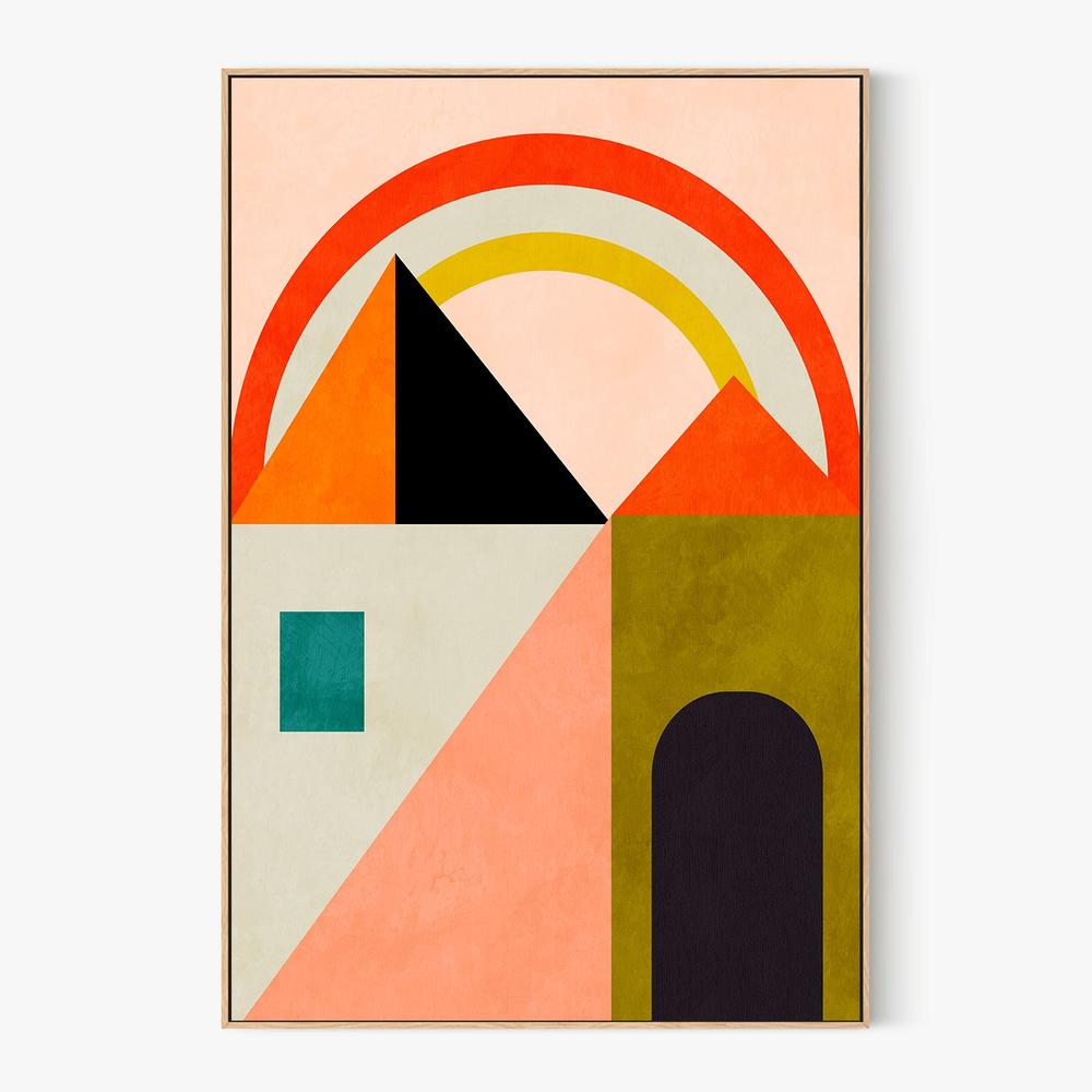 Playing Around Shapes-by-Ana Rut Bre-wall-art-print-canvas-poster-framed-Gioia