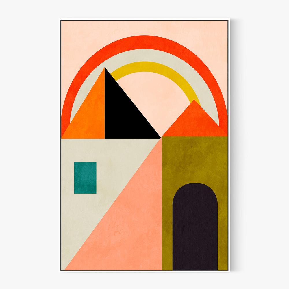 Playing Around Shapes-by-Ana Rut Bre-wall-art-print-canvas-poster-framed-Gioia