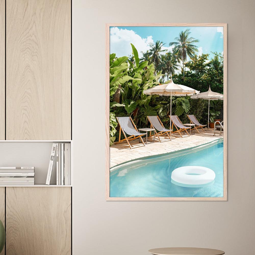 Poolside Paradise-by-Gal Pittel-wall-art-print-canvas-poster-framed-Gioia