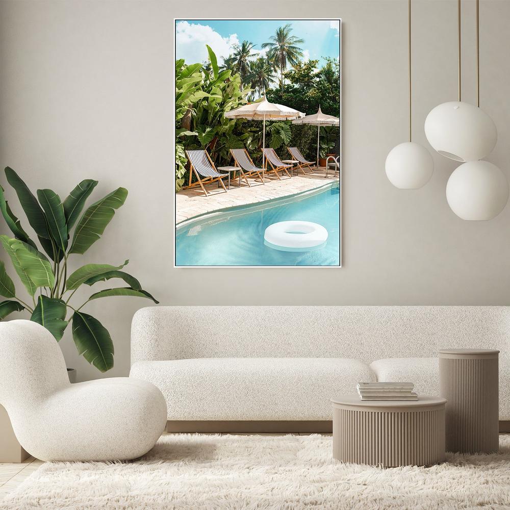 Poolside Paradise-by-Gal Pittel-wall-art-print-canvas-poster-framed-Gioia