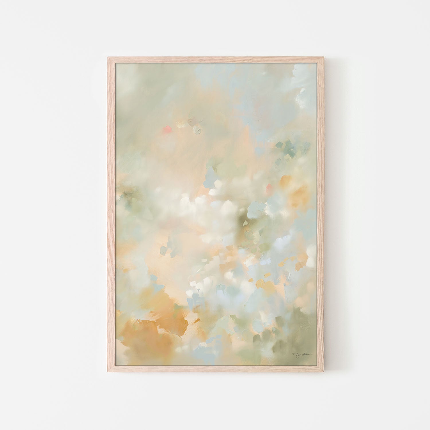 Powder Blue Bouquet-by-Maggie Sackmann-wall-art-print-canvas-poster-framed-Gioia