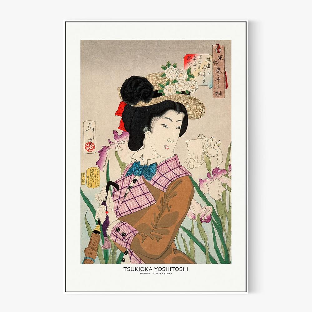 Preparing To Take a Stroll-by-Tsukioka Yoshitoshi-wall-art-print-canvas-poster-framed-Gioia
