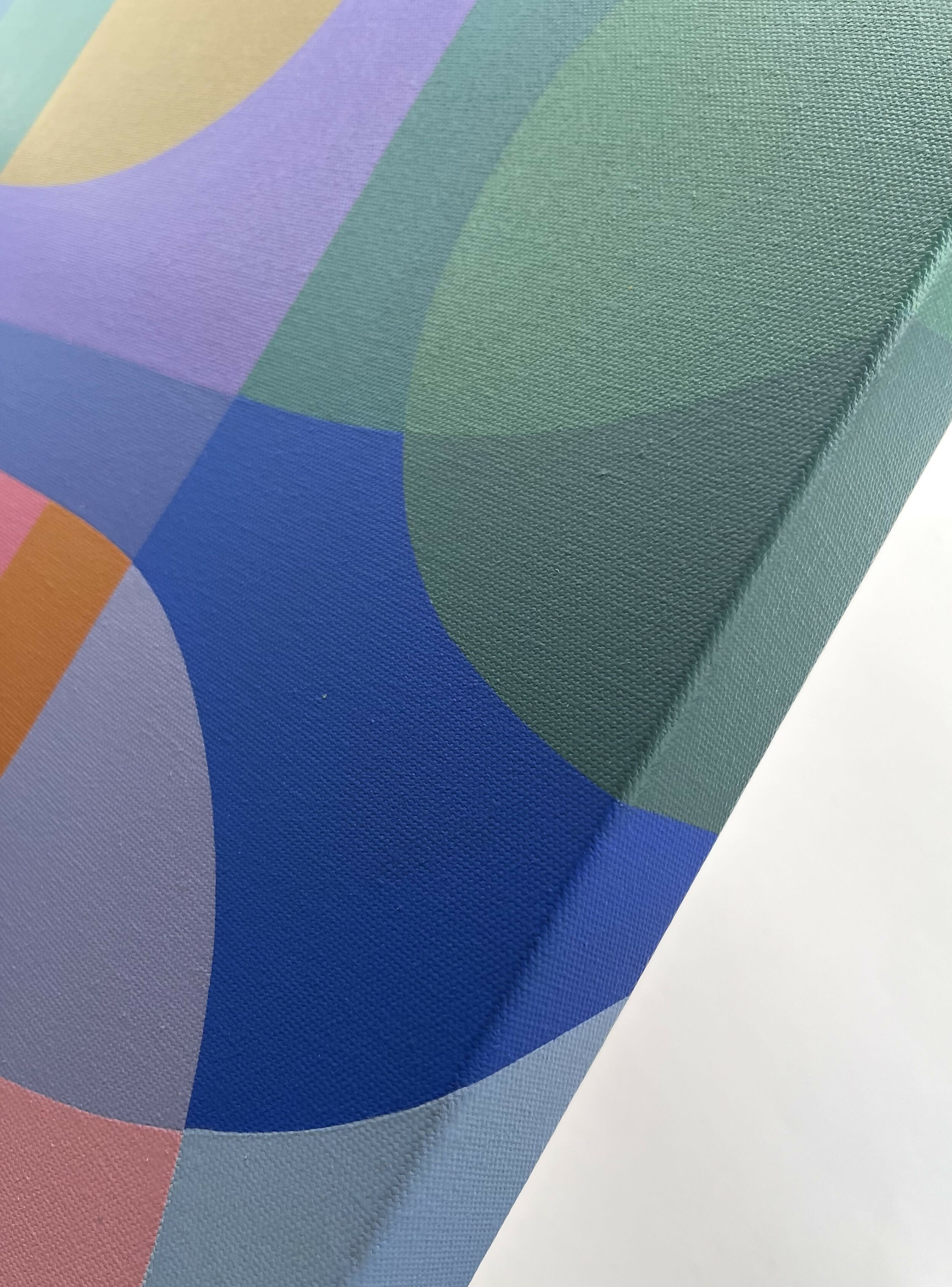 Beach Weekend, Original Hand-Painted Canvas by Charlotte De Pace