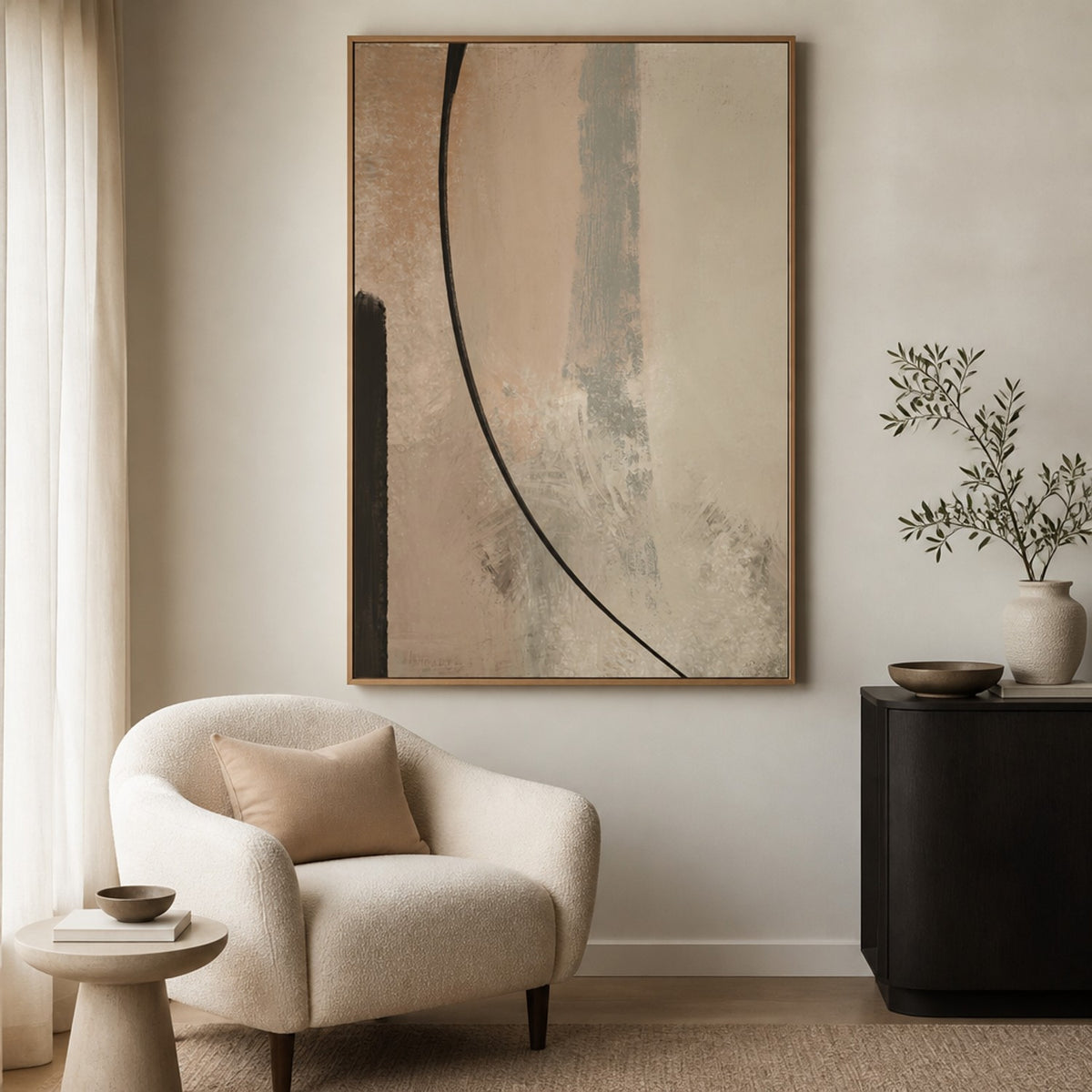 Quiet Curve A-by-Rohan Sharma-wall-art-print-canvas-poster-framed-Gioia