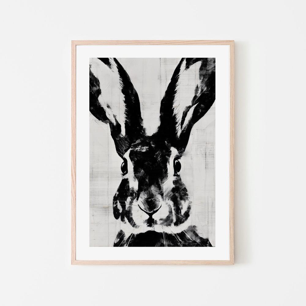 Rabbit Close Gaze-by-Chromatic Storm Studio-wall-art-print-canvas-poster-framed-Gioia