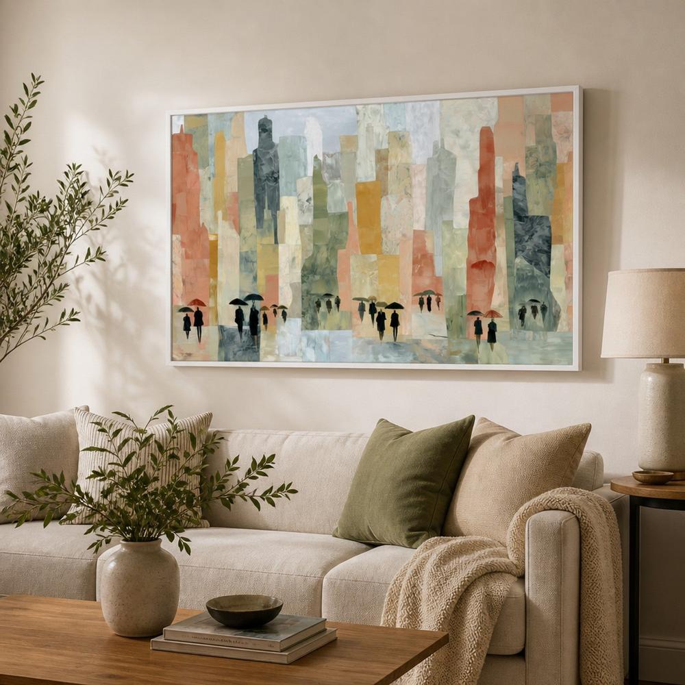 Rainy City Streets-by-Chromatic Storm Studio-wall-art-print-canvas-poster-framed-Gioia