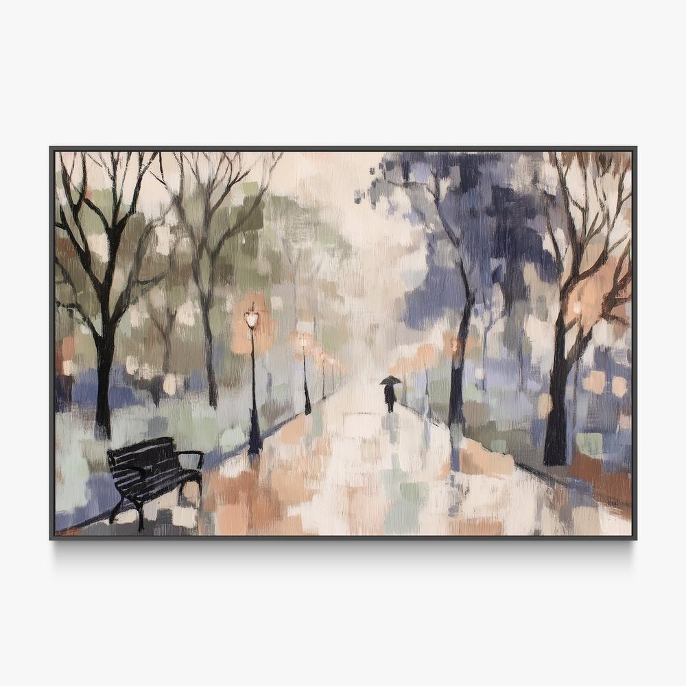 Rainy Day Park Stroll-by-Jordão de Abreu-wall-art-print-canvas-poster-framed-Gioia