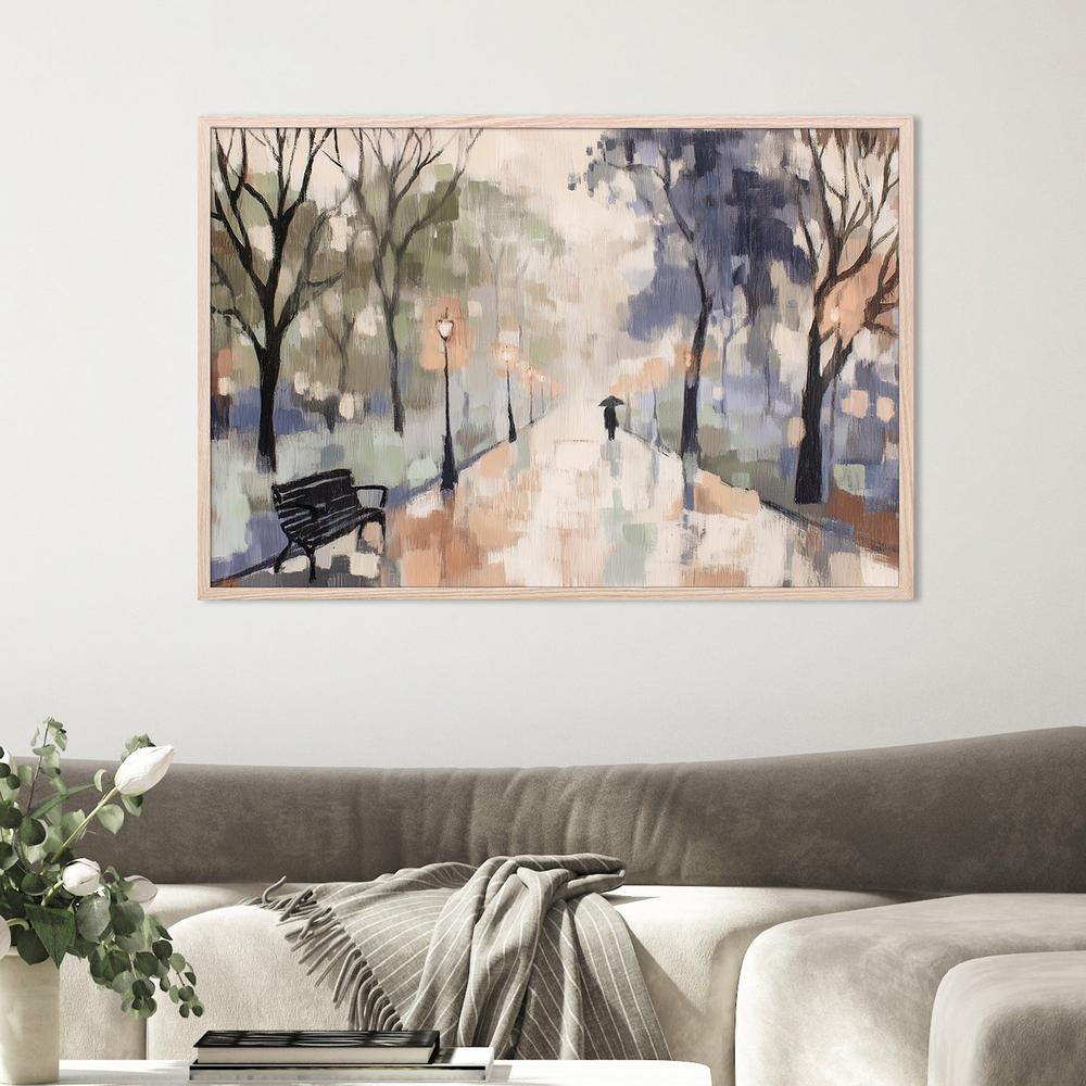 Rainy Day Park Stroll-by-Jordão de Abreu-wall-art-print-canvas-poster-framed-Gioia