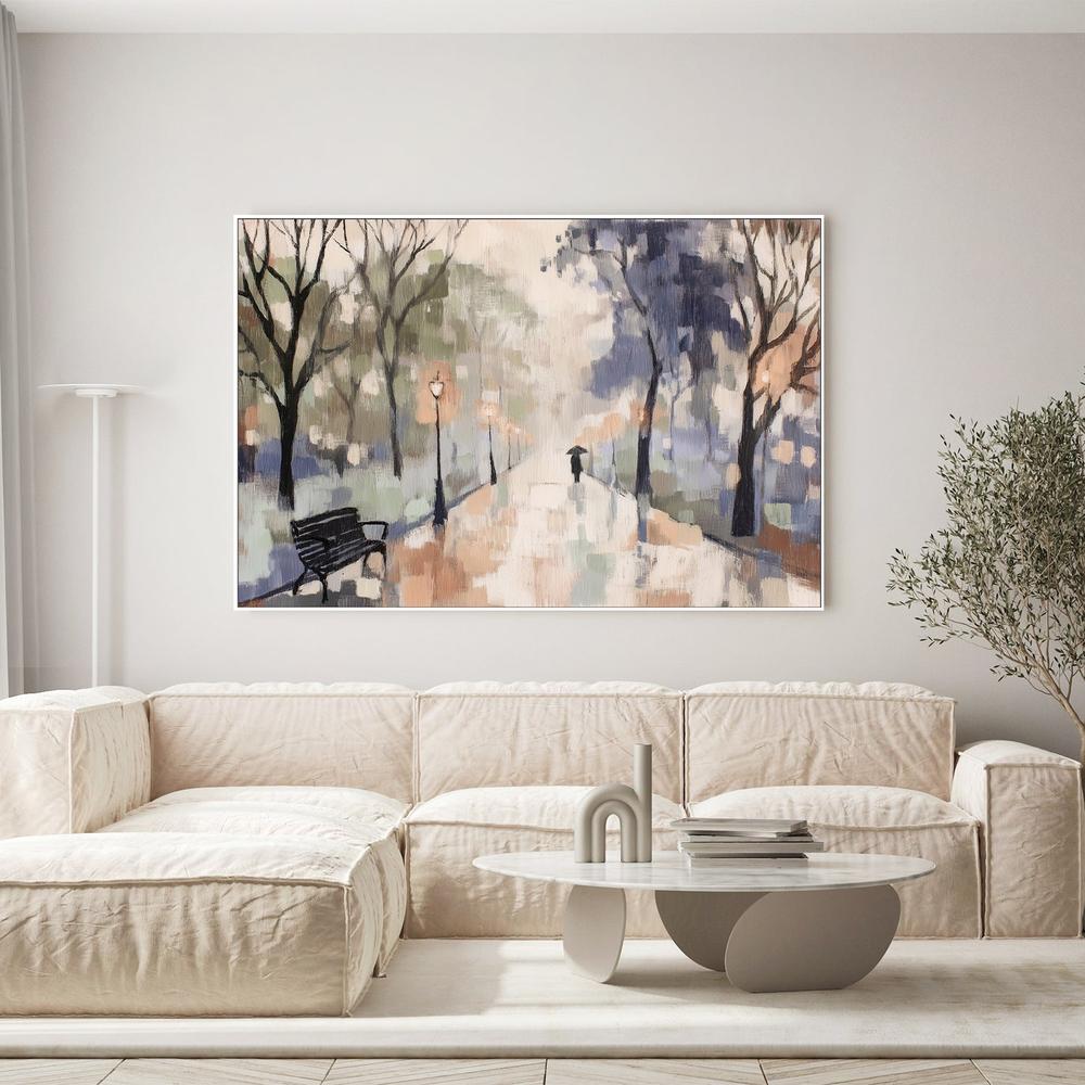 Rainy Day Park Stroll-by-Jordão de Abreu-wall-art-print-canvas-poster-framed-Gioia