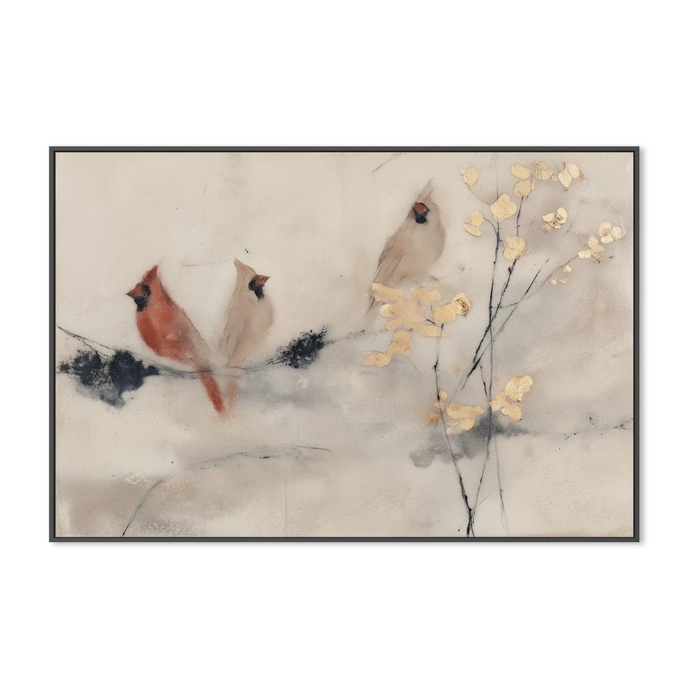Red Cardinal Pair Branches-by-Chromatic Storm Studio-wall-art-print-canvas-poster-framed-Gioia