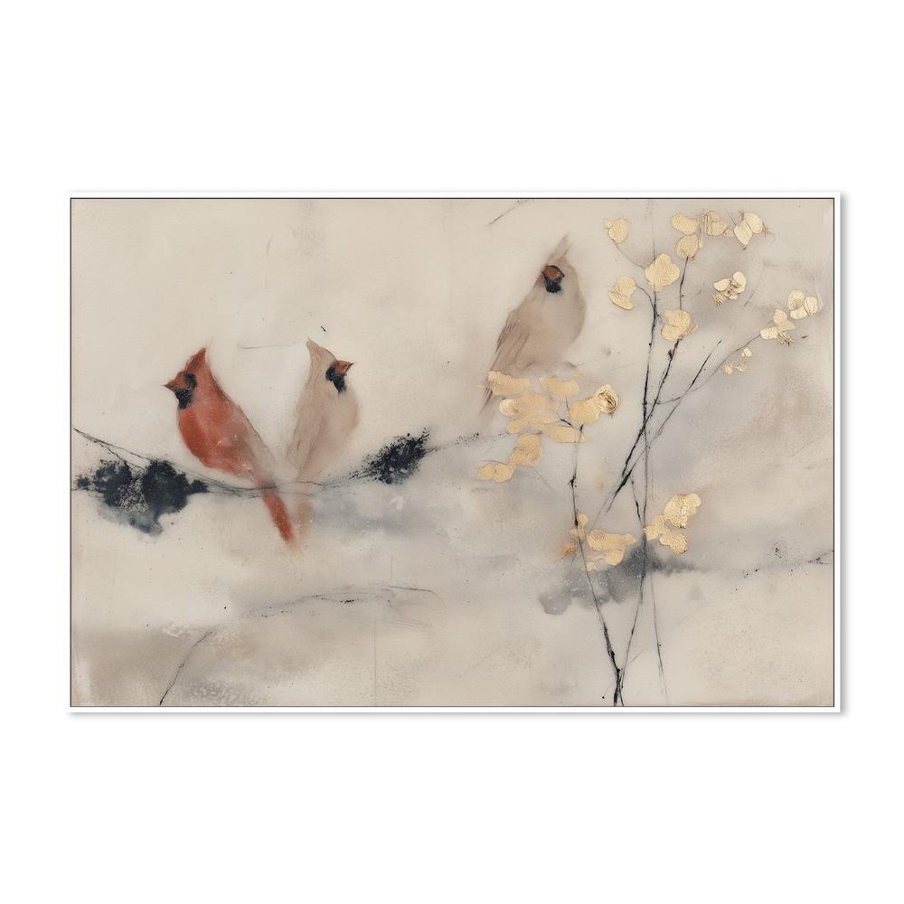 Red Cardinal Pair Branches-by-Chromatic Storm Studio-wall-art-print-canvas-poster-framed-Gioia