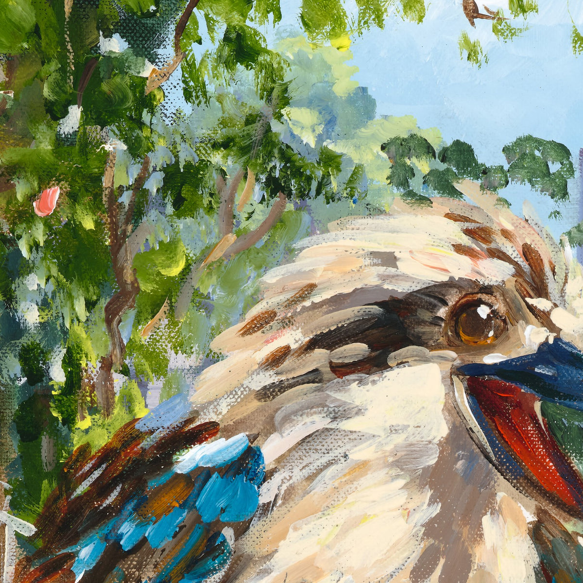 Red Hill Kookaburra-by-Meredith Howse-wall-art-print-canvas-poster-framed-Gioia
