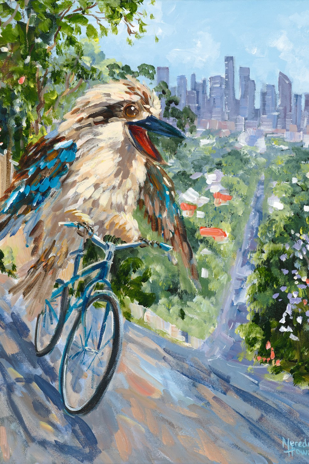 Red Hill Kookaburra-by-Meredith Howse-wall-art-print-canvas-poster-framed-Gioia