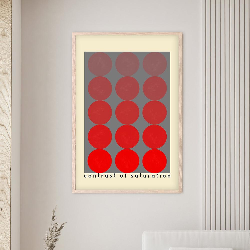 Red Saturation Contrast-by-Rosana Laiz Blursbyai-wall-art-print-canvas-poster-framed-Gioia