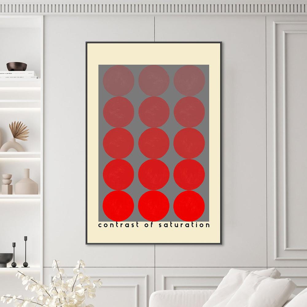 Red Saturation Contrast-by-Rosana Laiz Blursbyai-wall-art-print-canvas-poster-framed-Gioia
