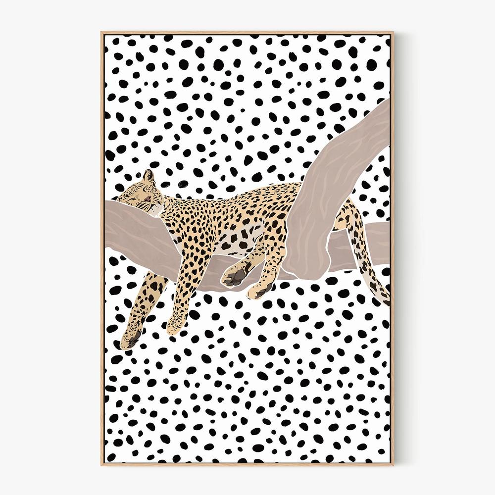 Resting Leopard Spots-by-Sarah Manovski-wall-art-print-canvas-poster-framed-Gioia