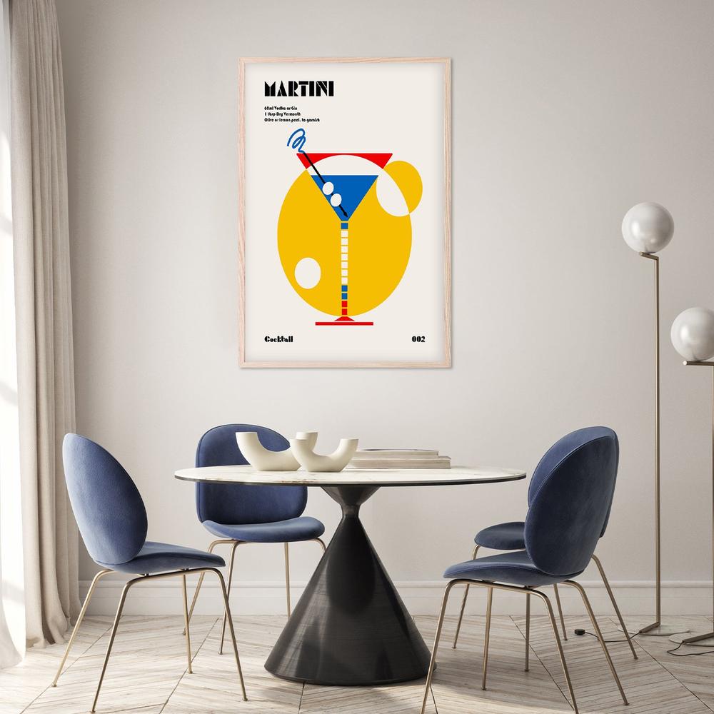 Retro Martini Cocktail-by-Retrodrome-wall-art-print-canvas-poster-framed-Gioia