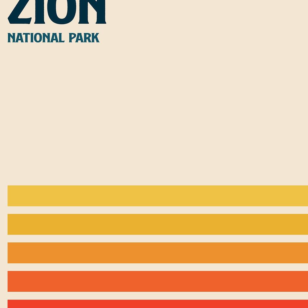 Retro Zion Desert Sun-by-Retrodrome-wall-art-print-canvas-poster-framed-Gioia