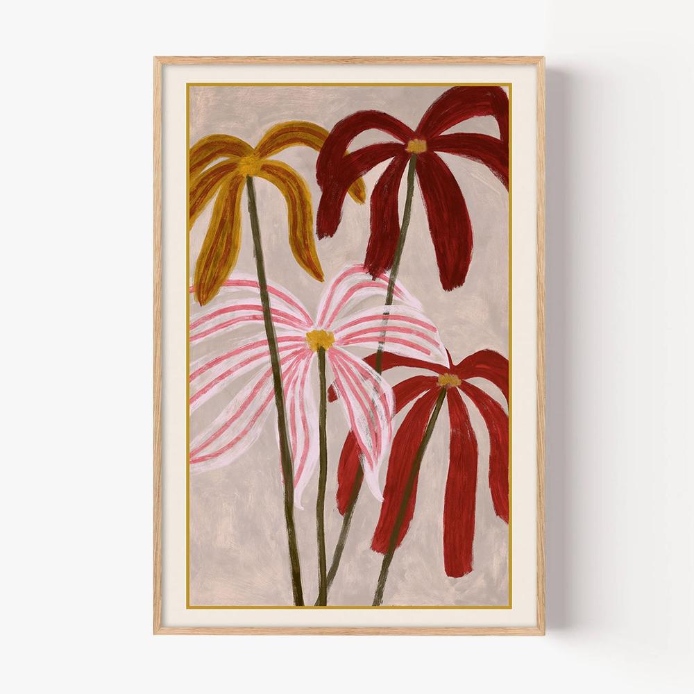 Ribbon petals-by-Lady Hana-wall-art-print-canvas-poster-framed-Gioia