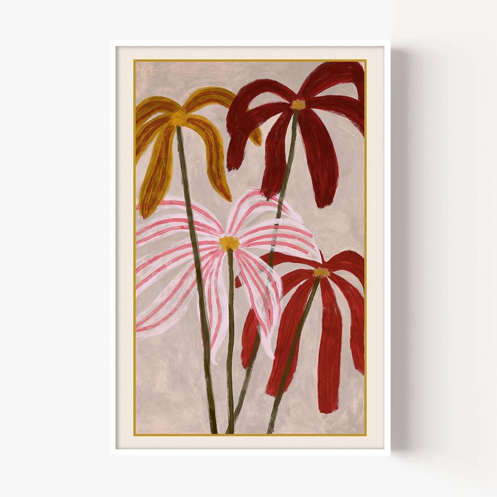 Ribbon petals-by-Lady Hana-wall-art-print-canvas-poster-framed-Gioia