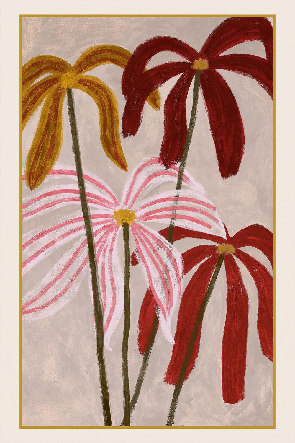 Ribbon petals-by-Lady Hana-wall-art-print-canvas-poster-framed-Gioia