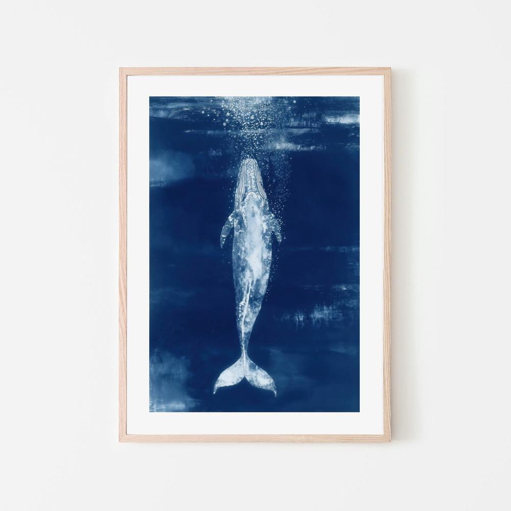 Rising Whale-by-Chromatic Storm Studio-wall-art-print-canvas-poster-framed-Gioia