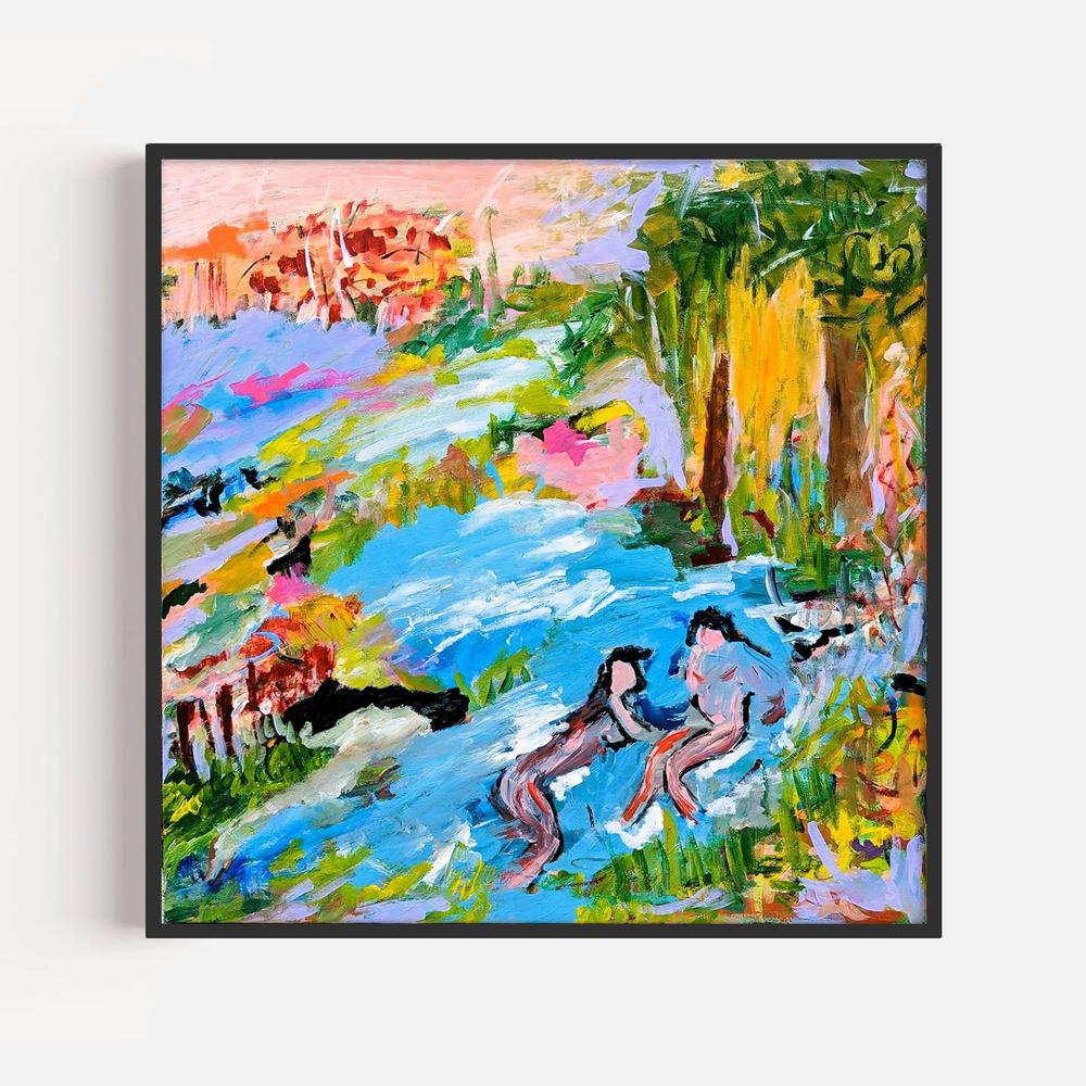 Riverside Rhapsody Fine Art Print-by-Alpana Rai-wall-art-print-canvas-poster-framed-Gioia